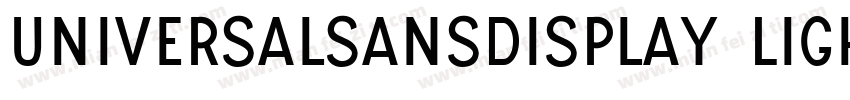 UniversalSansDisplay Light字体转换